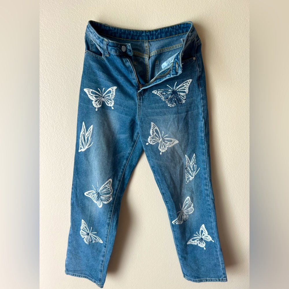 Butterfly Boyfriend Jeans
